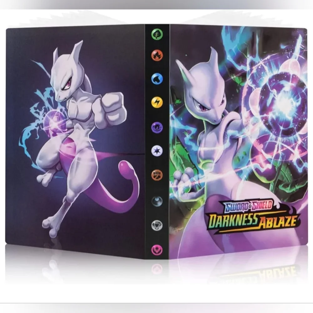 Mewtwo Pokemon Cards Album + 120 Cards 🔥 Holds Upto 240 Cards 🔥